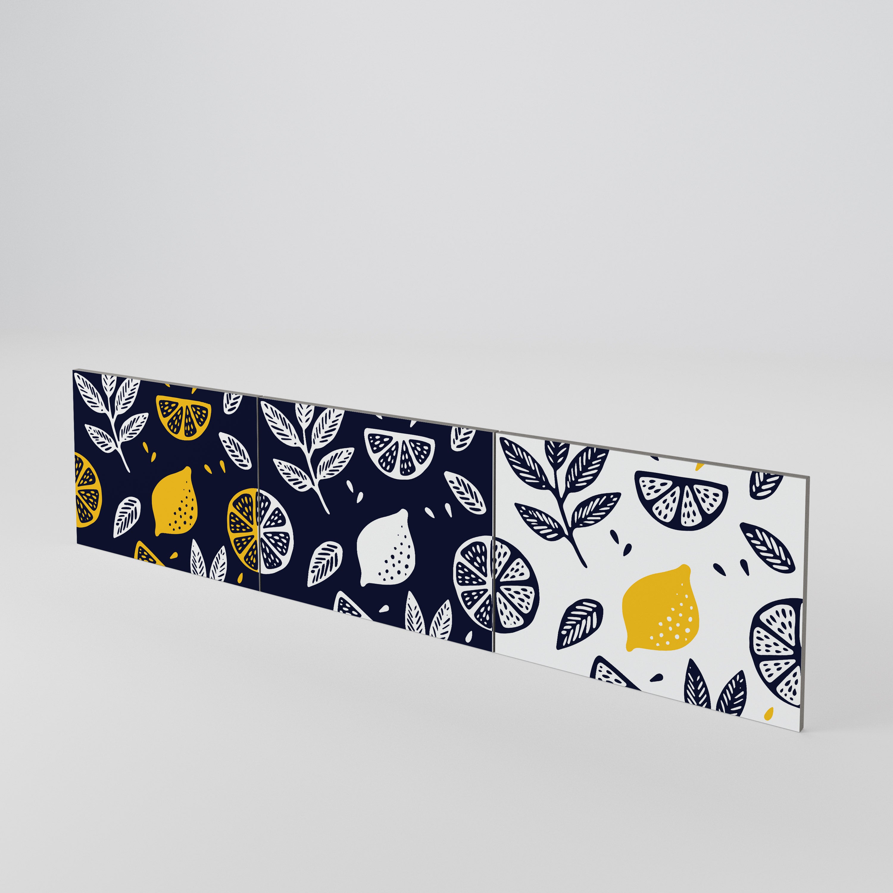 CITRUS BLACK AND WHITE Σετ 3 τεμαχίων πόρτες για έπιπλο τηλεόρασης