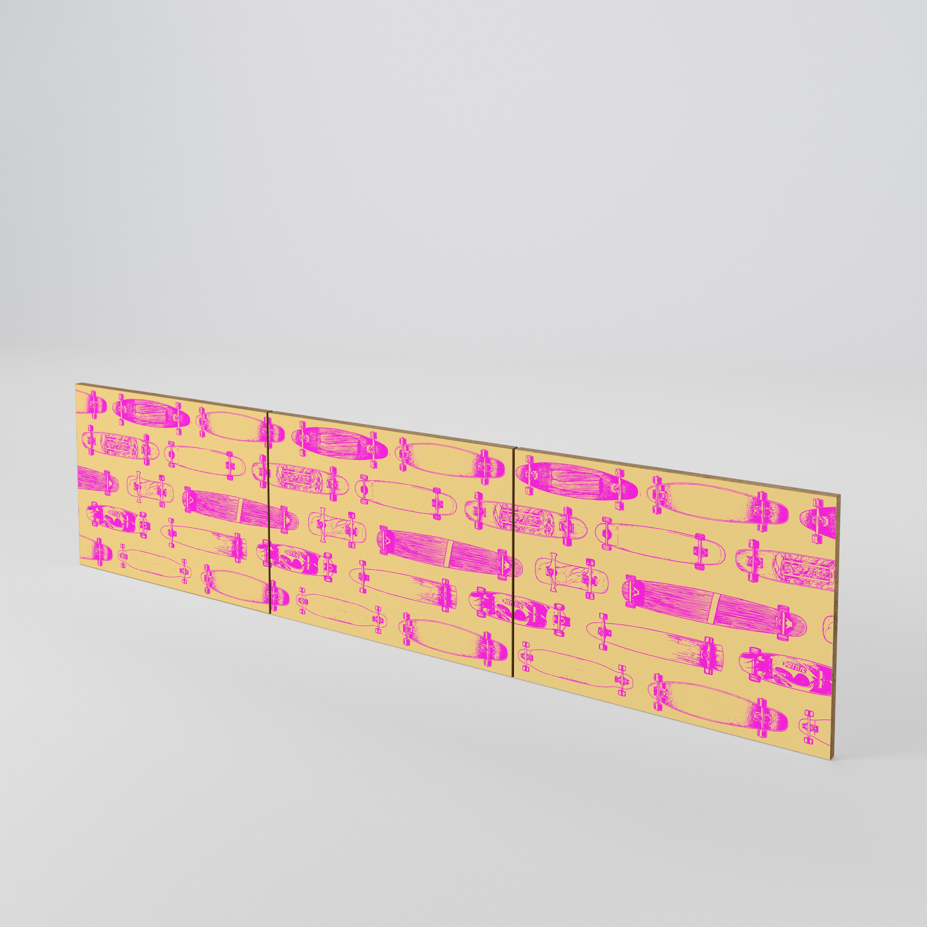 SKATEBOARD ARTISTRY Σετ 3 τεμαχίων πόρτες για έπιπλο τηλεόρασης