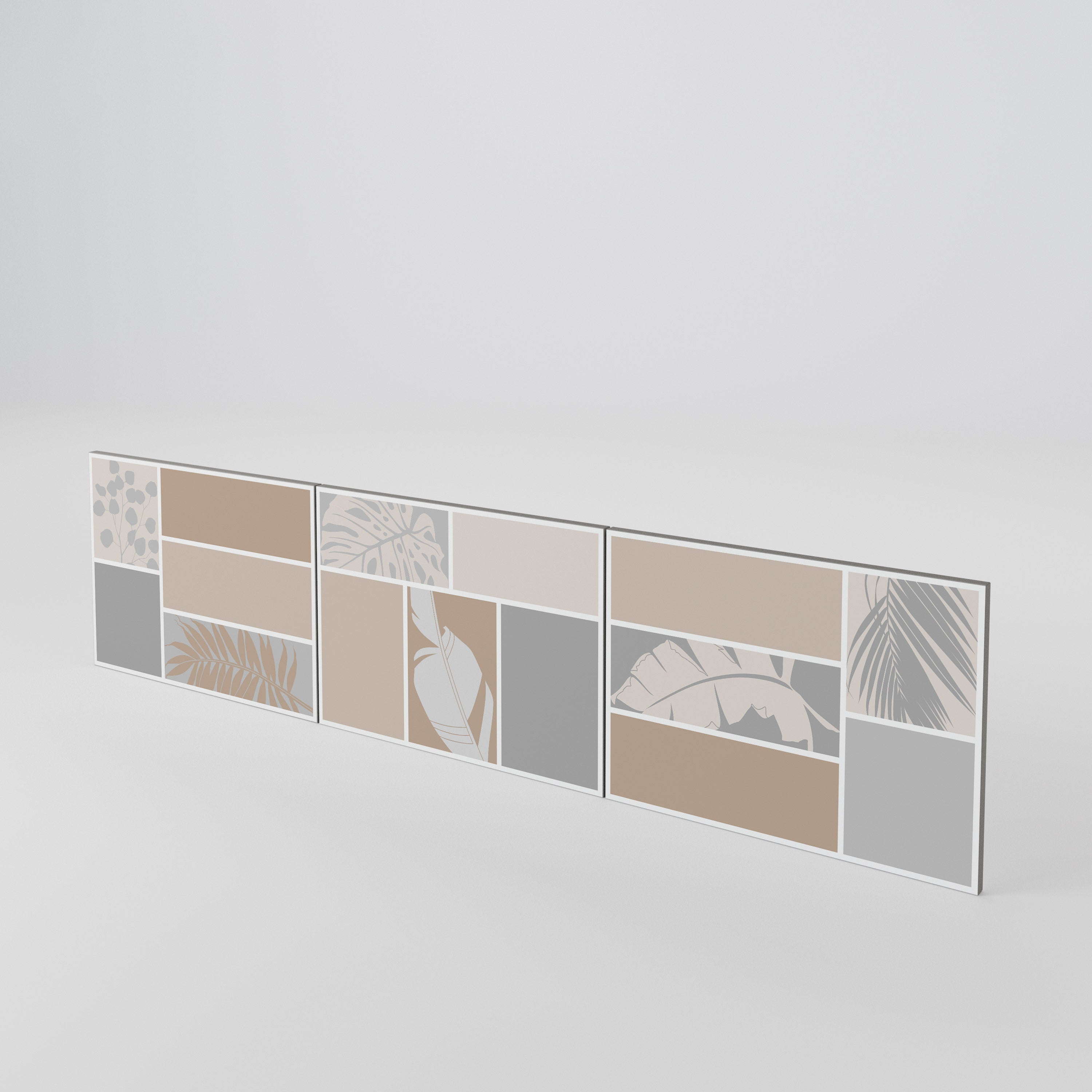 TROPICAL SHAPES Σετ 3 τεμαχίων πόρτες για έπιπλο τηλεόρασης