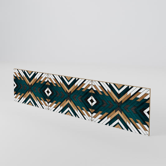 ARTISTIC GEOMETRY 3-Piece TV Cabinet Door Set