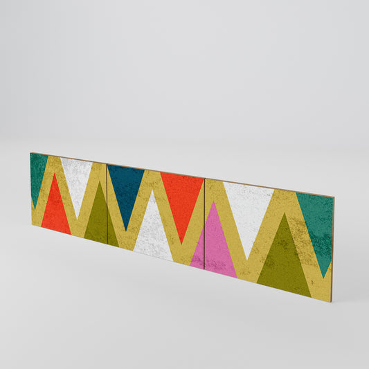 COLORFUL TRIANGLES Σετ θυρών για έπιπλα τηλεόρασης