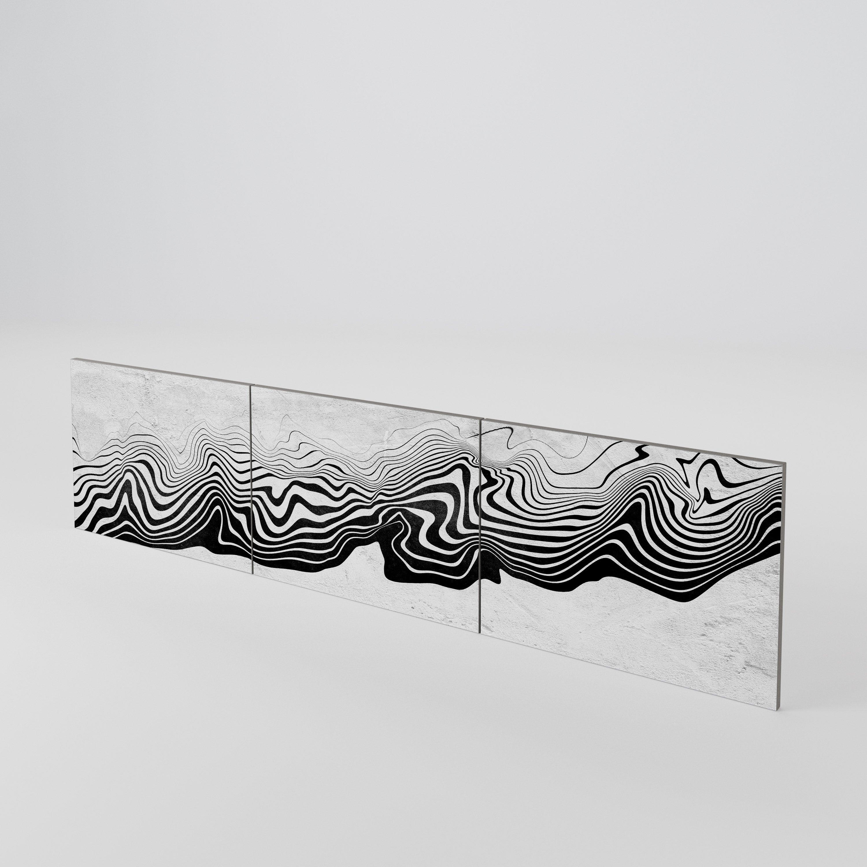 MONOCHROME MIRAGE 3-Piece TV Cabinet Door Set