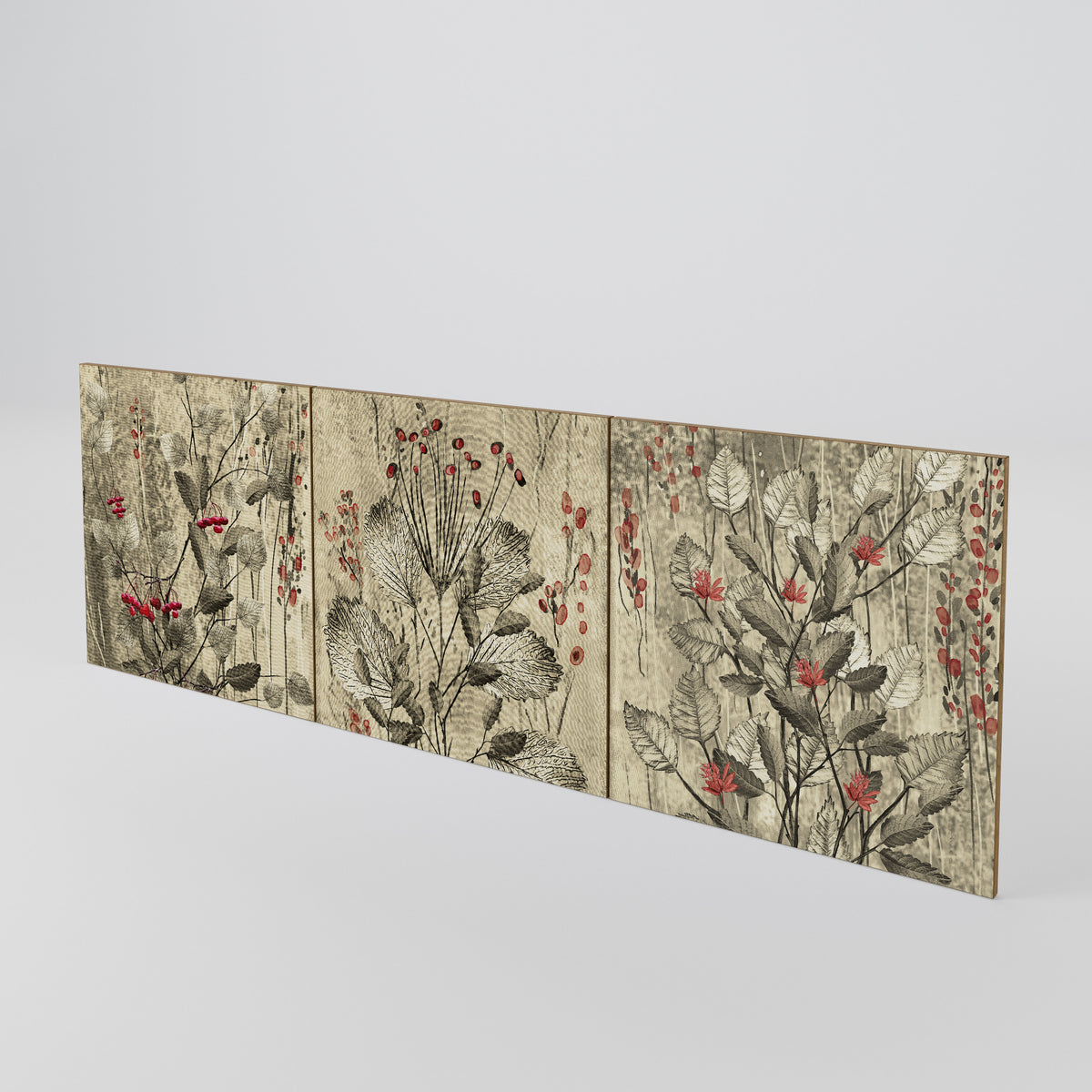 HERBAL GRACE 3-Piece Sideboard Door Set