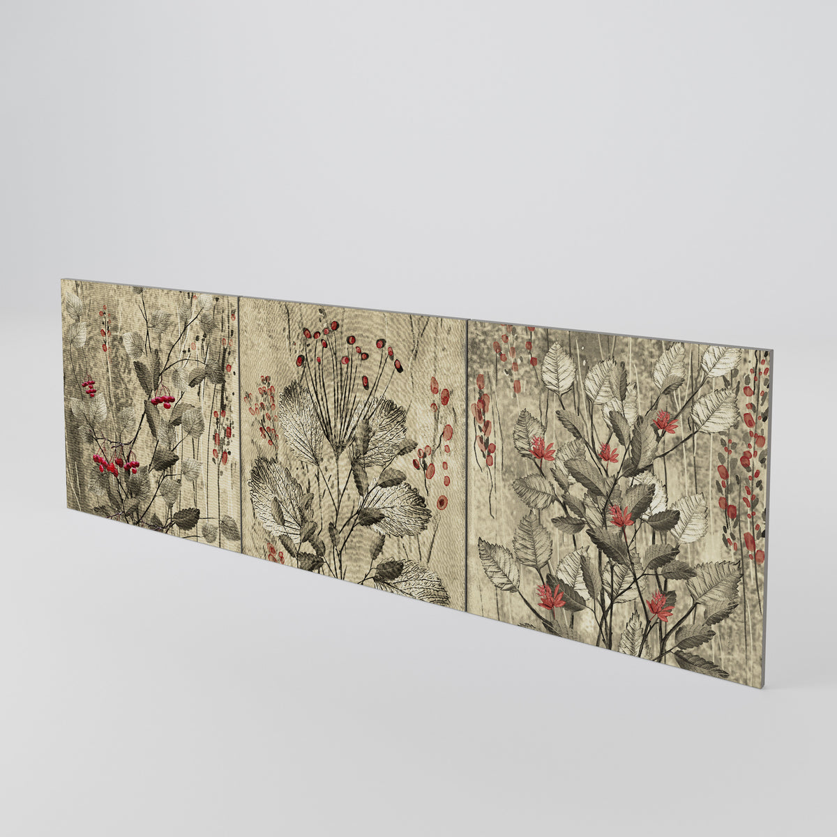HERBAL GRACE 3-Piece Sideboard Door Set