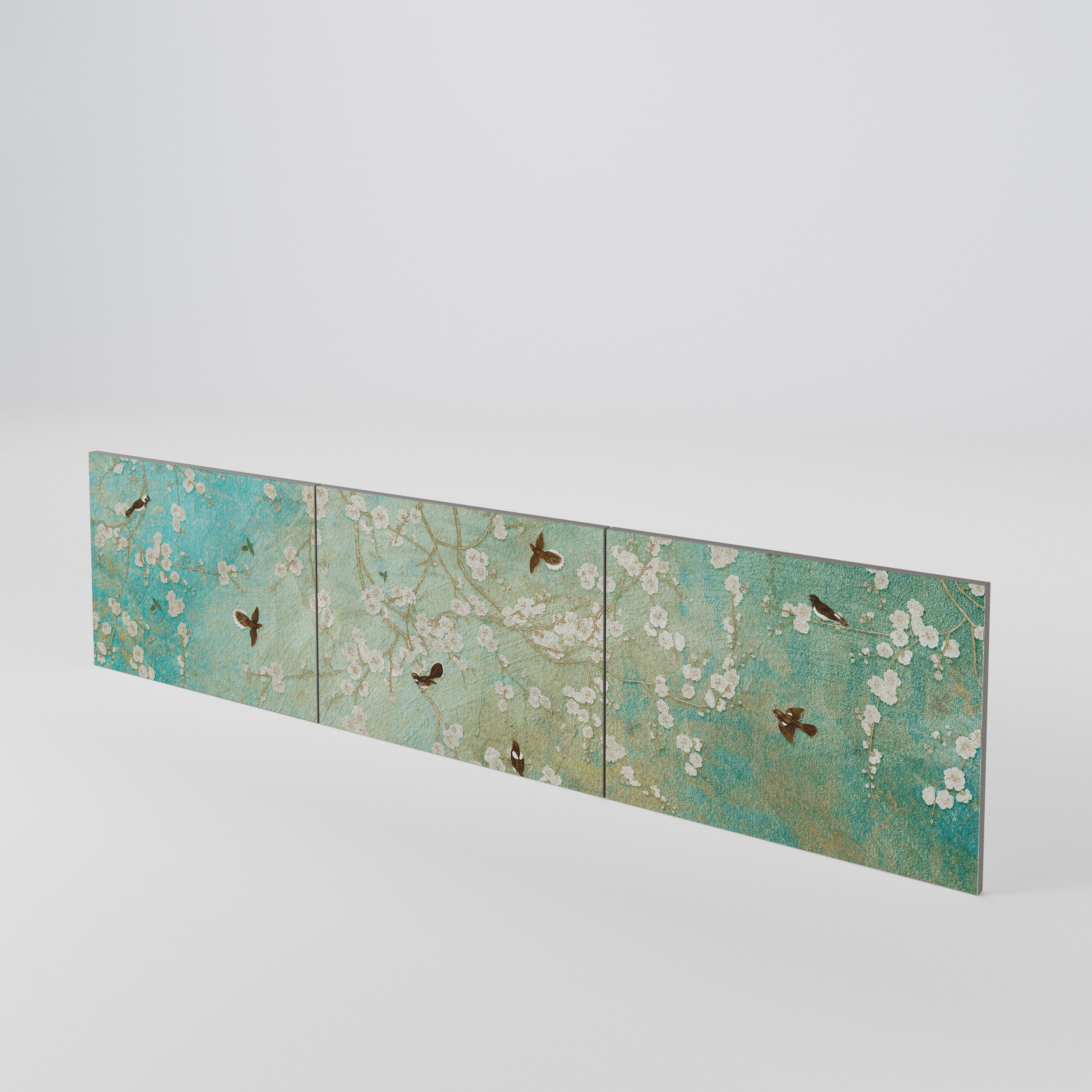 BLOOMING CHARM 3-Piece TV Cabinet Door Set