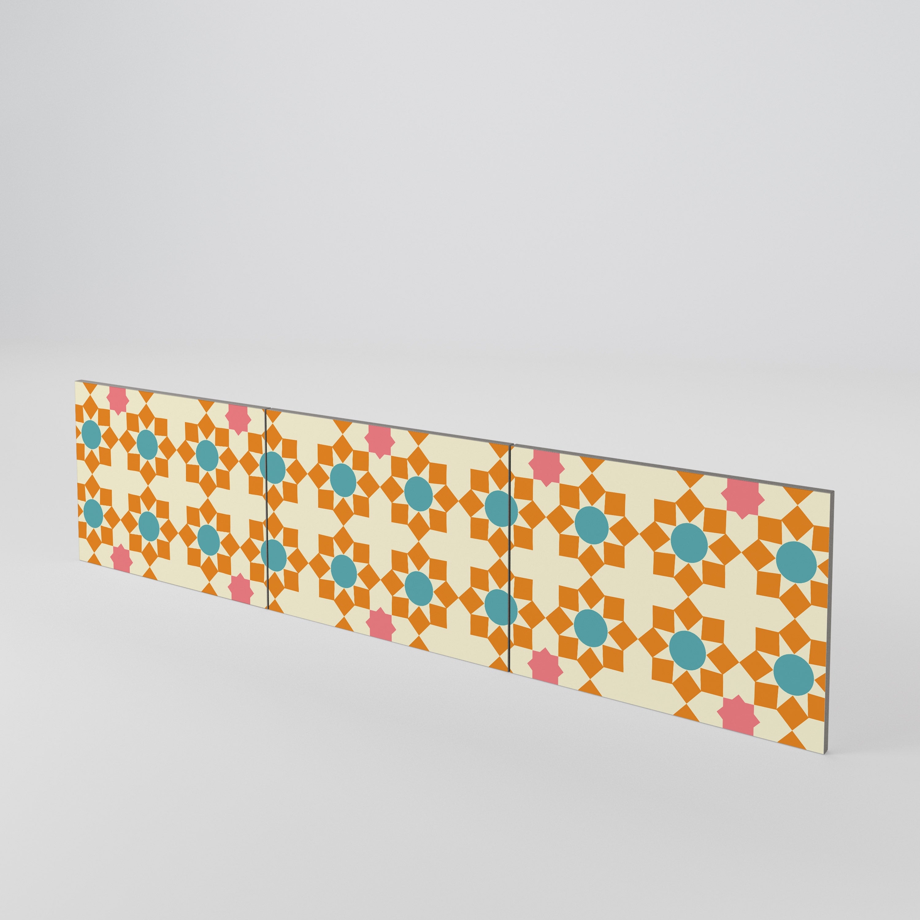 FLORAL DECOR 3-Piece TV Cabinet Door Set