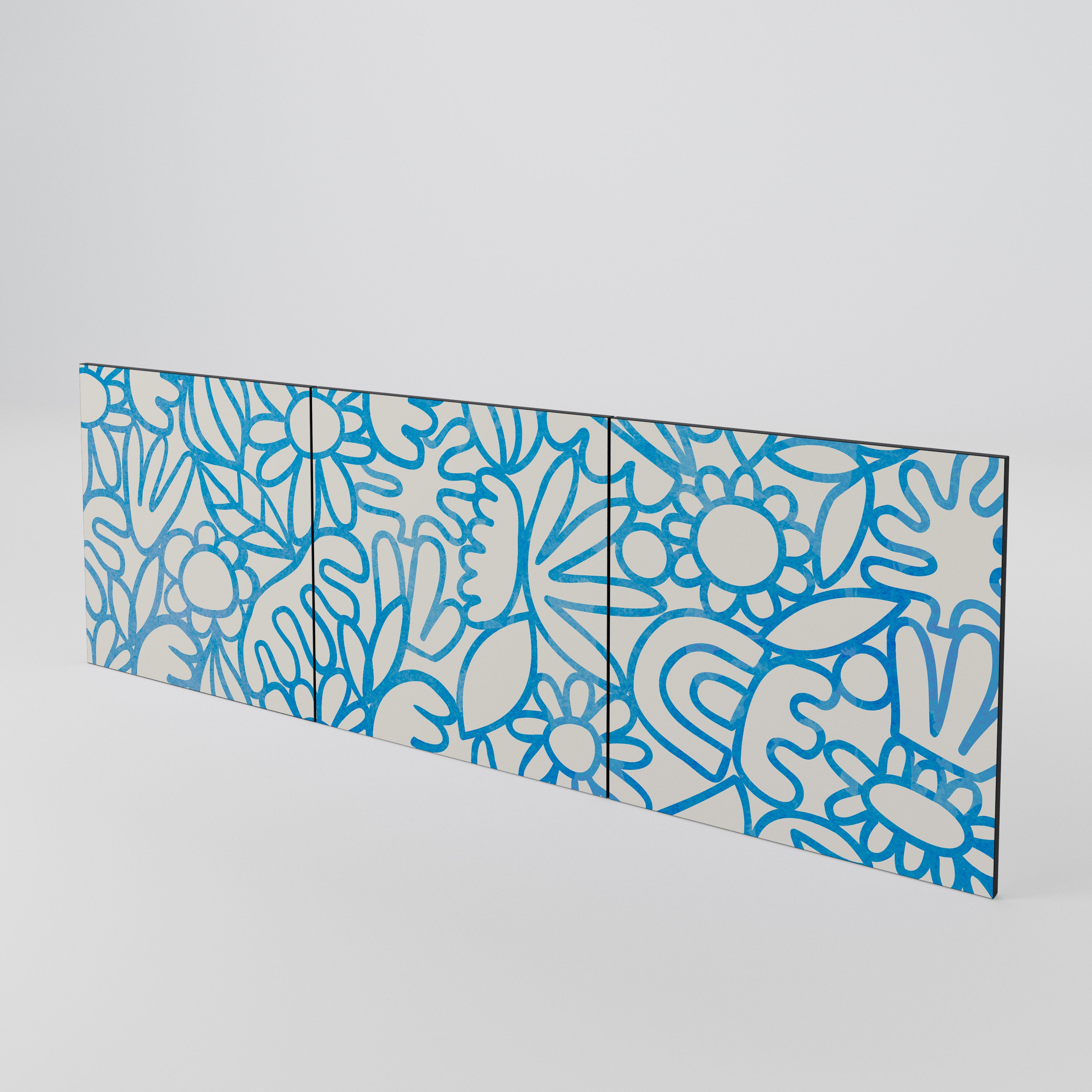 BLOOMY MORNING 3-Piece Sideboard Door Set