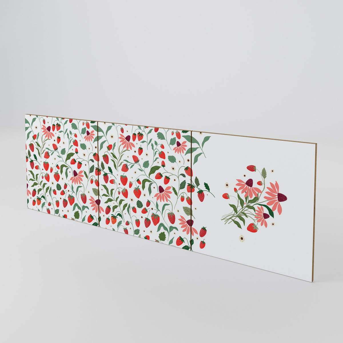 FLOWERS AND STRAWBERRIES Σετ θυρών για μπουφέδες