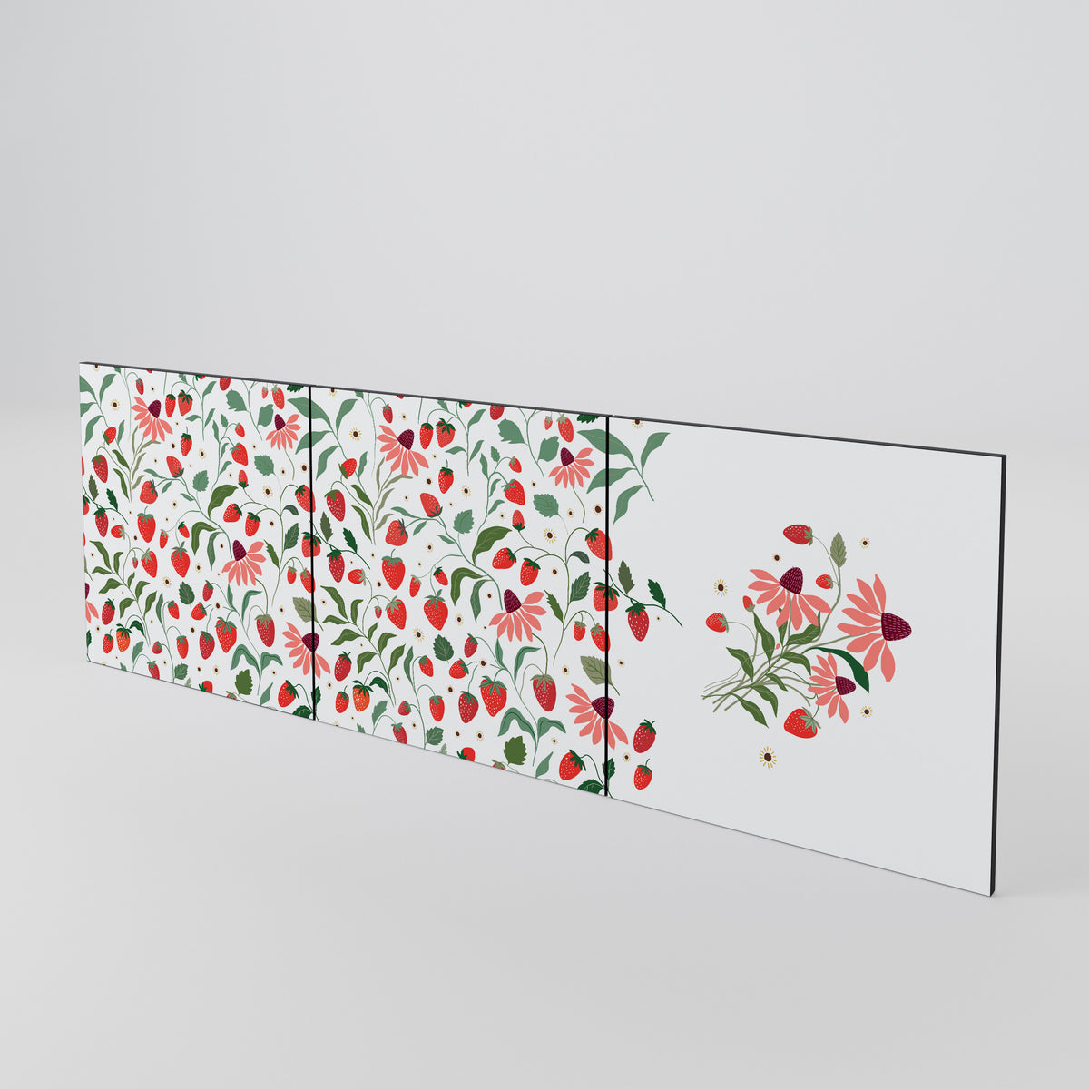 FLOWERS AND STRAWBERRIES Σετ θυρών για μπουφέδες
