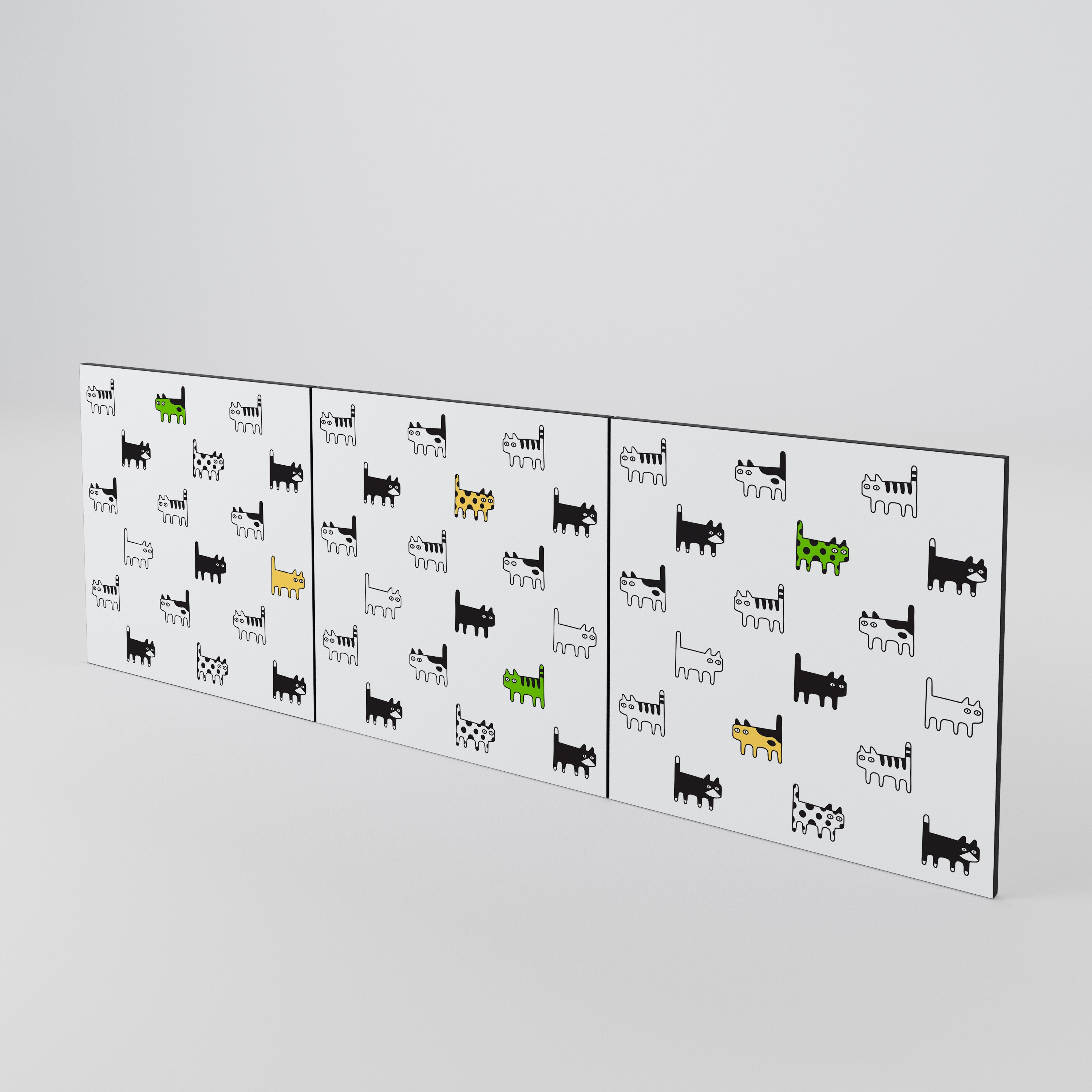 CATS COMPILATION 3-Piece Sideboard Door Set