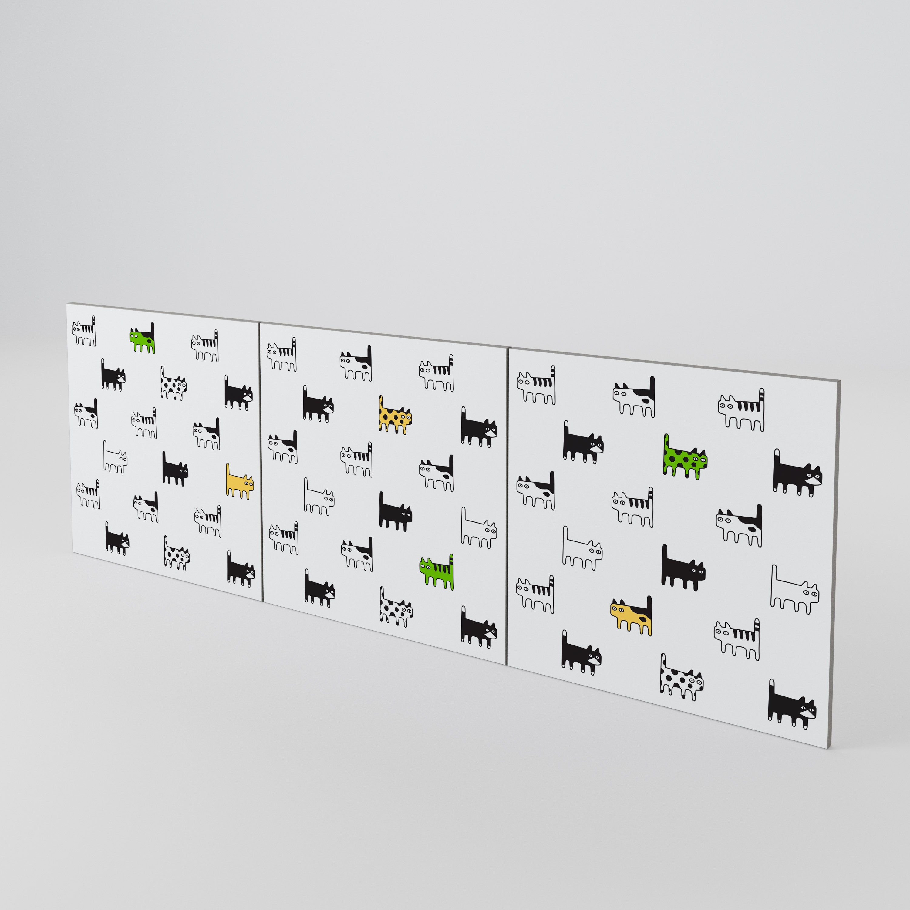 CATS COMPILATION 3-Piece Sideboard Door Set