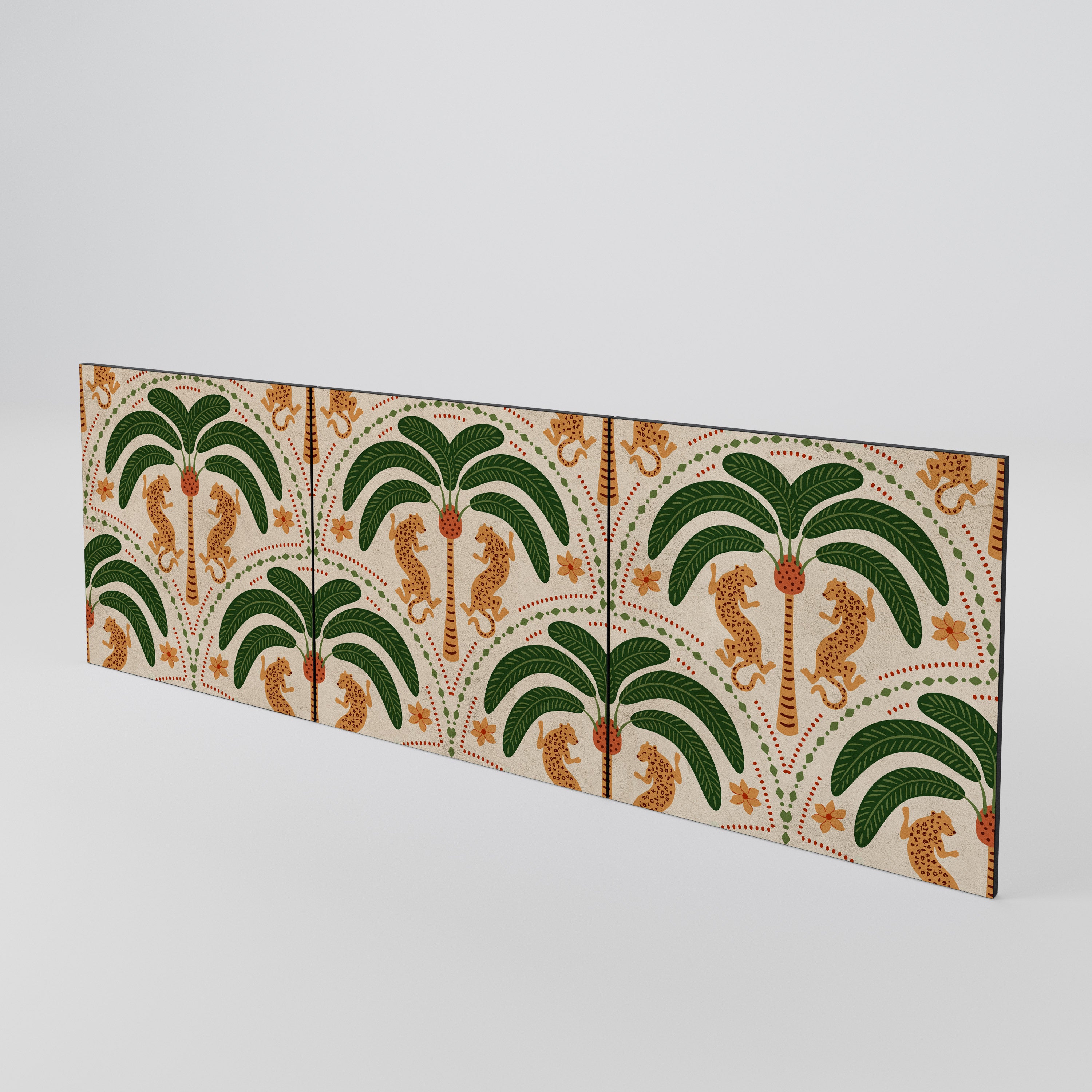 DANCING PREDATORS 3-Piece Sideboard Door Set