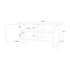 DAISY LUXE Compact 2-Door TV Cabinet