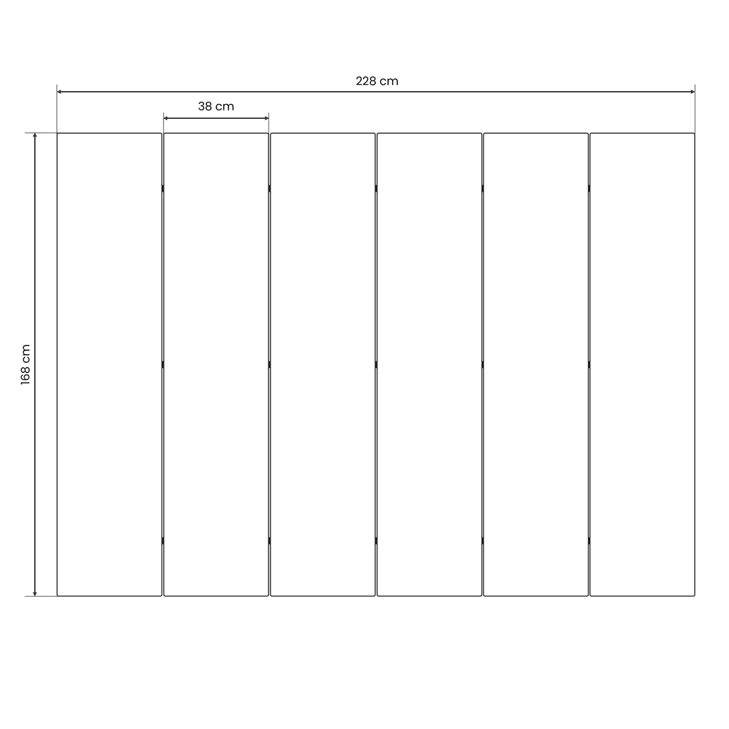 PING- PONG GAME Decorative 6-Panel Room Divider